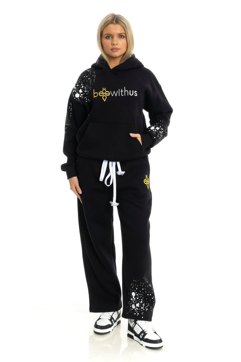 Beewithus Embroidered-Printed Unisex Tracksuit