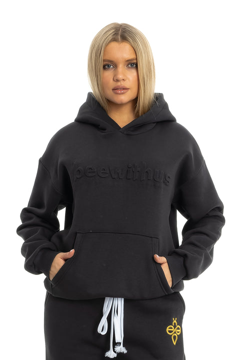 Embroidered Printed Hooded Unisex Sweatshirt