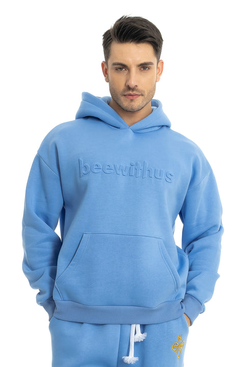 Embroidered Printed Hooded Unisex Sweatshirt