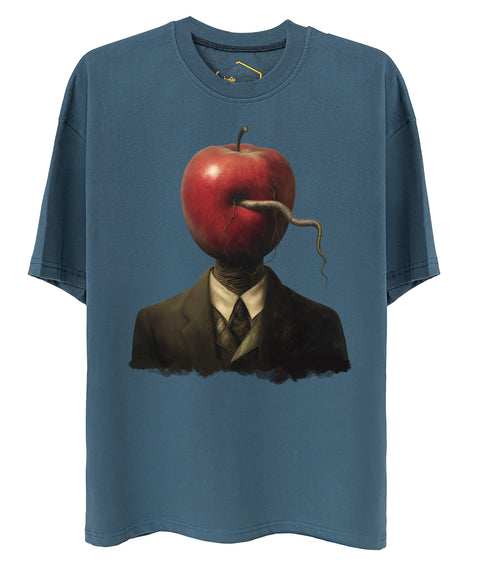 Apple Head Design Oversize Tshirt