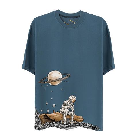 Astronaut Design Unisex Oversize Tshirt