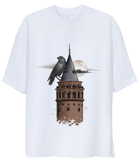 Tower Design Unisex Oversize Tshirt