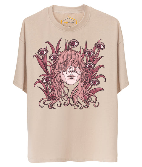 The Eyes Design Unisex Oversize Tshirt