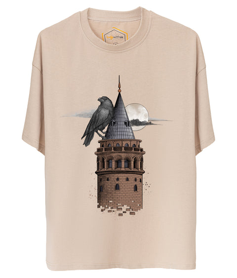 Tower Design Unisex Oversize Tshirt