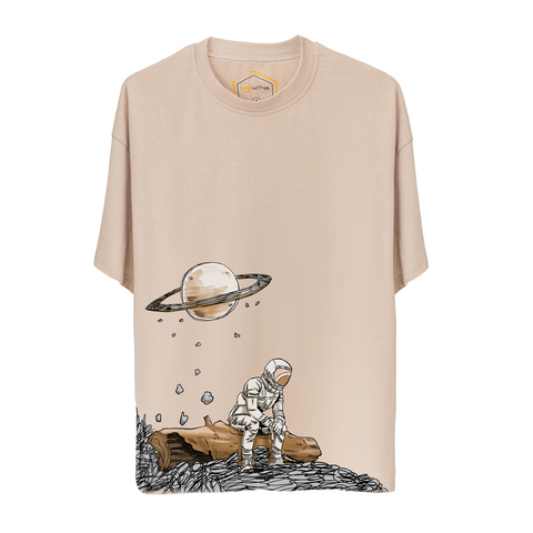 Astronaut Design Unisex Oversize Tshirt