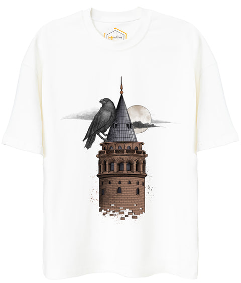 Tower Design Unisex Oversize Tshirt