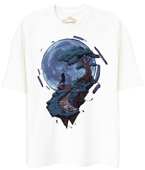 Moon Design Unisex Oversize Tshirt