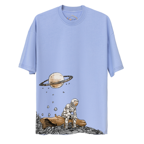 Astronaut Design Unisex Oversize Tshirt