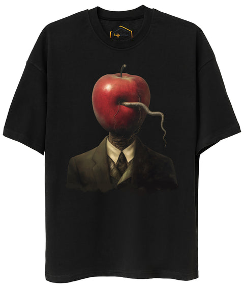 Apple Head Design Oversize Tshirt