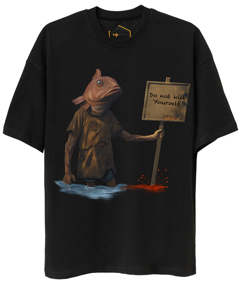 Merman Design Unisex Oversize Tshirt