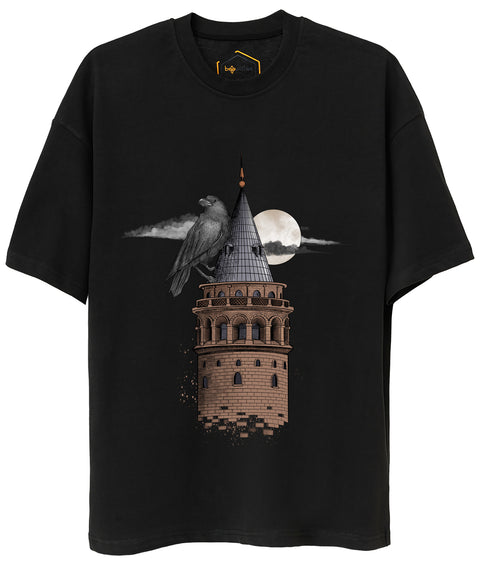 Tower Design Unisex Oversize Tshirt