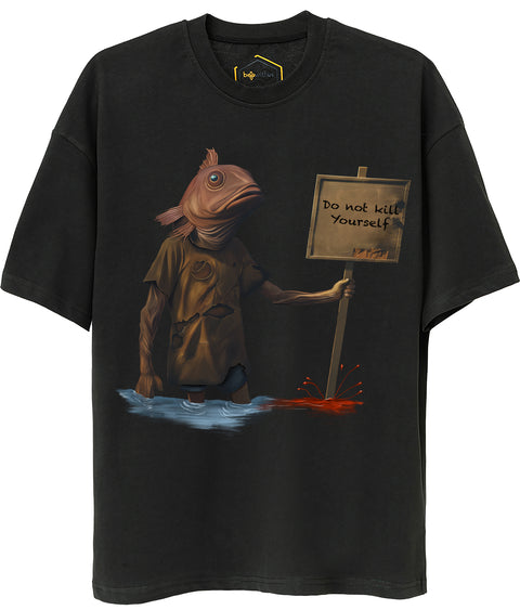 Merman Design Unisex Oversize Tshirt