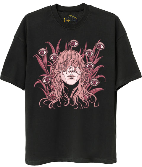 The Eyes Design Unisex Oversize Tshirt