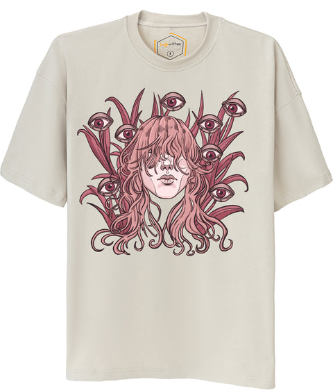 The Eyes Design Unisex Oversize Tshirt