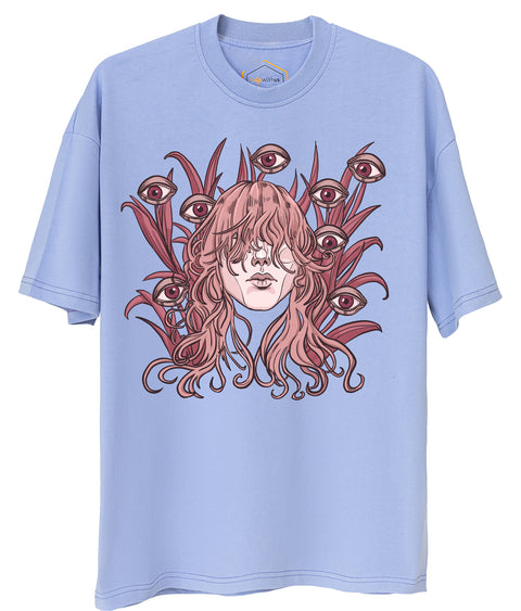 The Eyes Design Unisex Oversize Tshirt