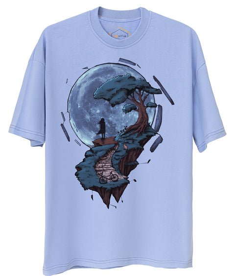 Moon Design Unisex Oversize Tshirt