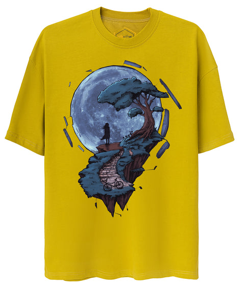 Moon Design Unisex Oversize Tshirt