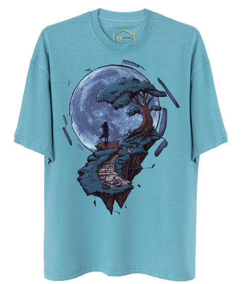 Moon Design Unisex Oversize Tshirt