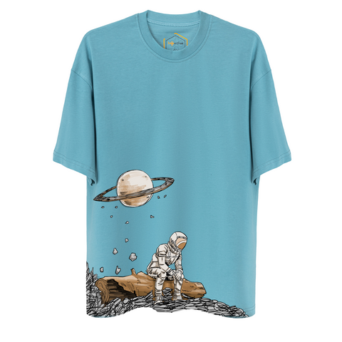 Astronaut Design Unisex Oversize Tshirt