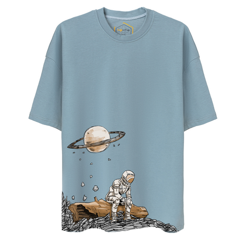 Astronaut Design Unisex Oversize Tshirt