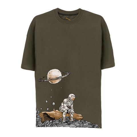 Astronaut Design Unisex Oversize Tshirt