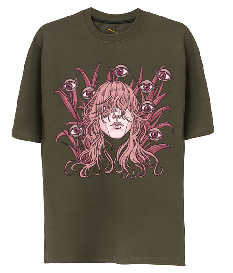 The Eyes Design Unisex Oversize Tshirt