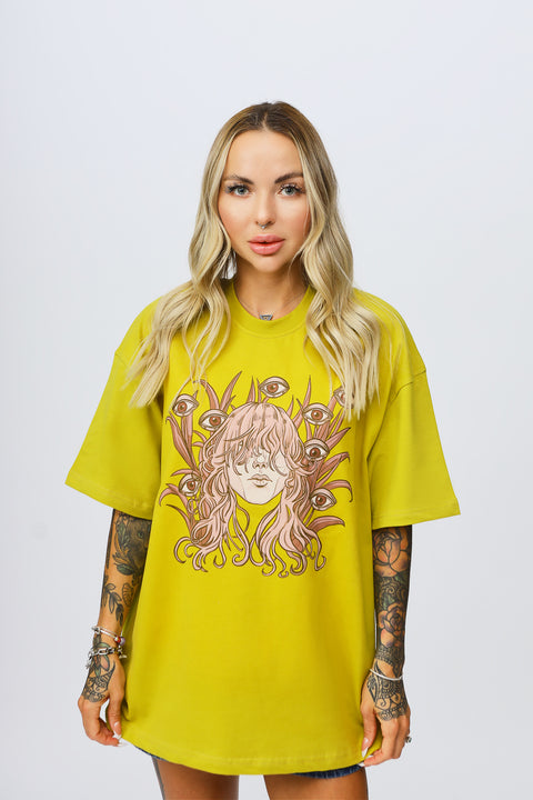 The Eyes Design Oversize Tshirt