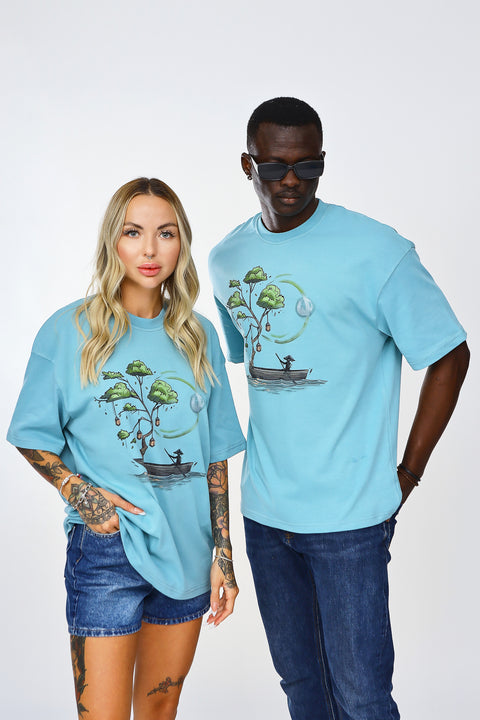 Boatman Design Unisex Oversize Tshirt