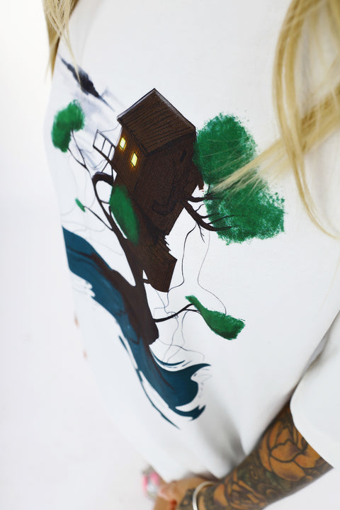 Tree House Design Oversize Tshirt