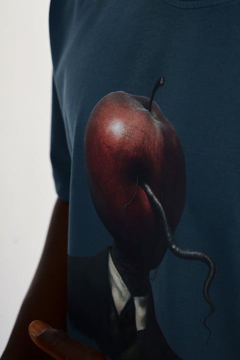 Apple Head Design Oversize Tshirt