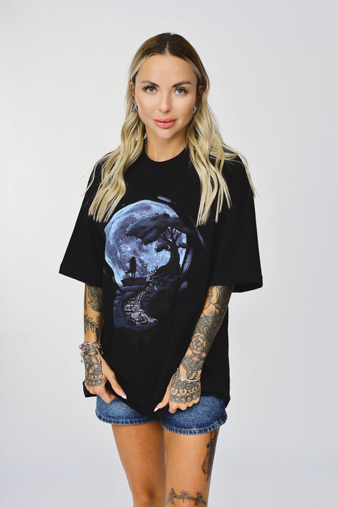 Moon Design Unisex Oversize Tshirt