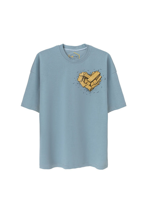 Wood Heart Unisex Oversize Tshirt