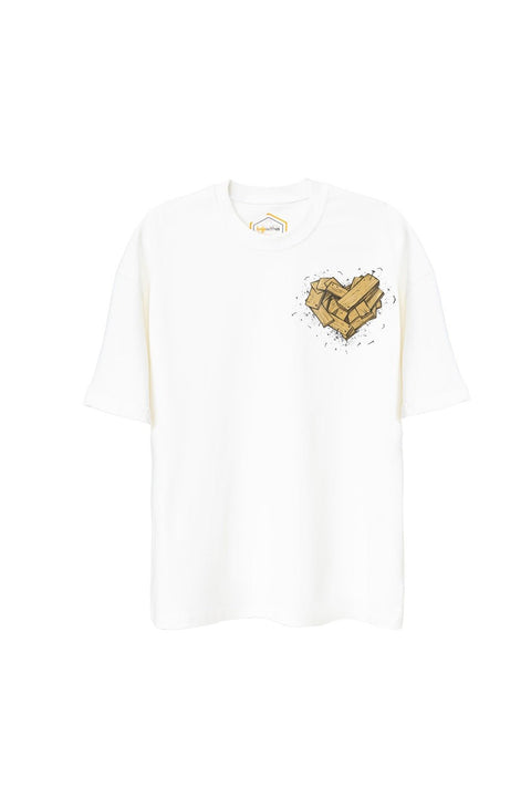 Wood Heart Unisex Oversize Tshirt