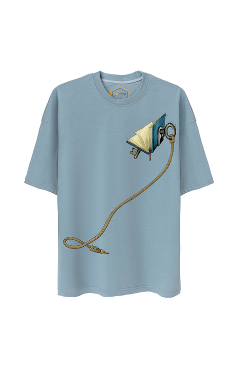Key Of Book Unisex Oversize Tshirt
