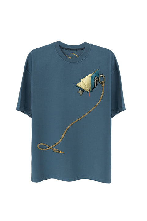 Key Of Book Unisex Oversize Tshirt