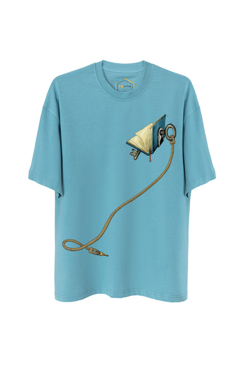 Key Of Book Unisex Oversize Tshirt