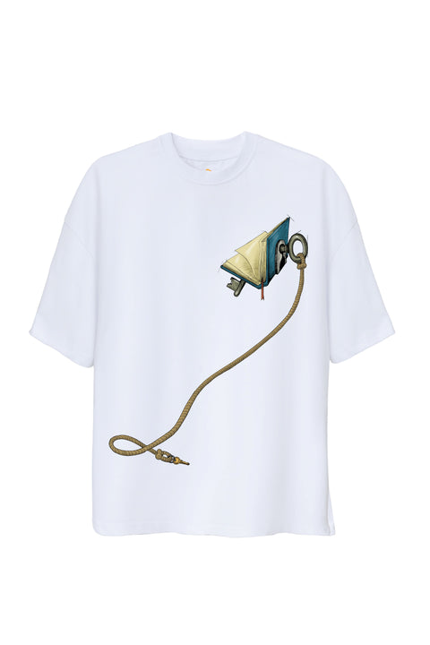 Key Of Book Unisex Oversize Tshirt
