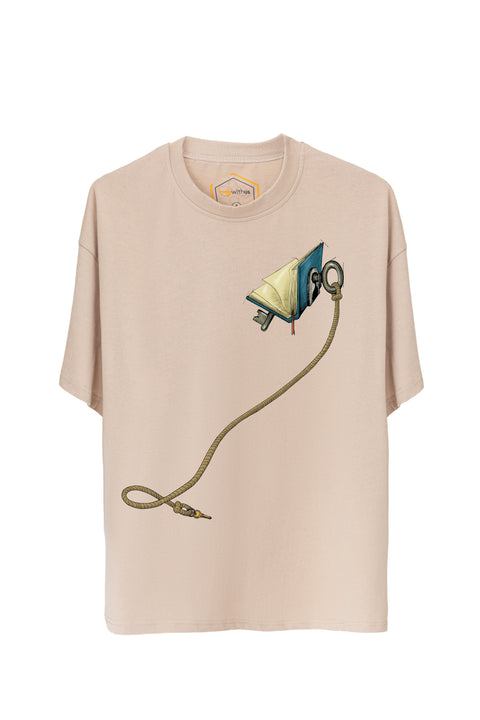Key Of Book Unisex Oversize Tshirt