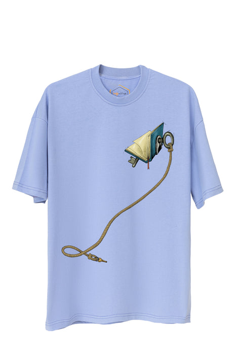 Key Of Book Unisex Oversize Tshirt