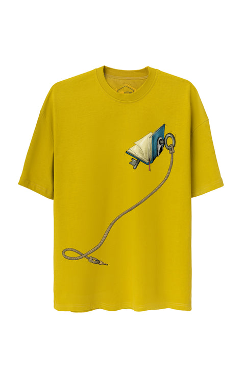 Key Of Book Unisex Oversize Tshirt