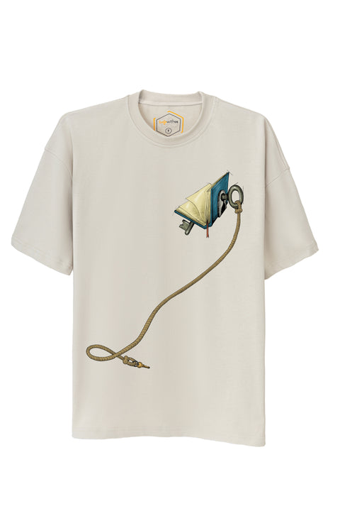 Key Of Book Unisex Oversize Tshirt