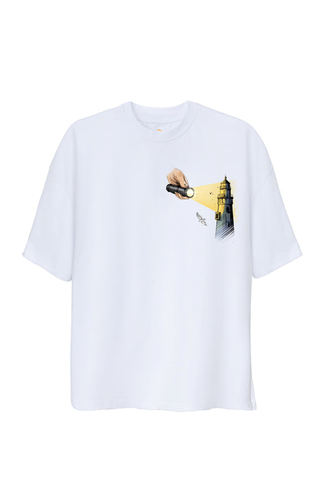 Lighthouse Unisex Oversize Tshirt