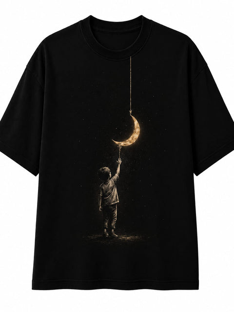 Moon Seeker Unisex Oversize Tshirt